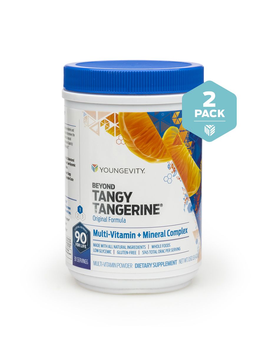 Beyond Tangy Tangerine contains a base of Plant Derived Minerals blended with vitamins amino acids and other beneficial nutrients to make a balanced and complete daily supplement.