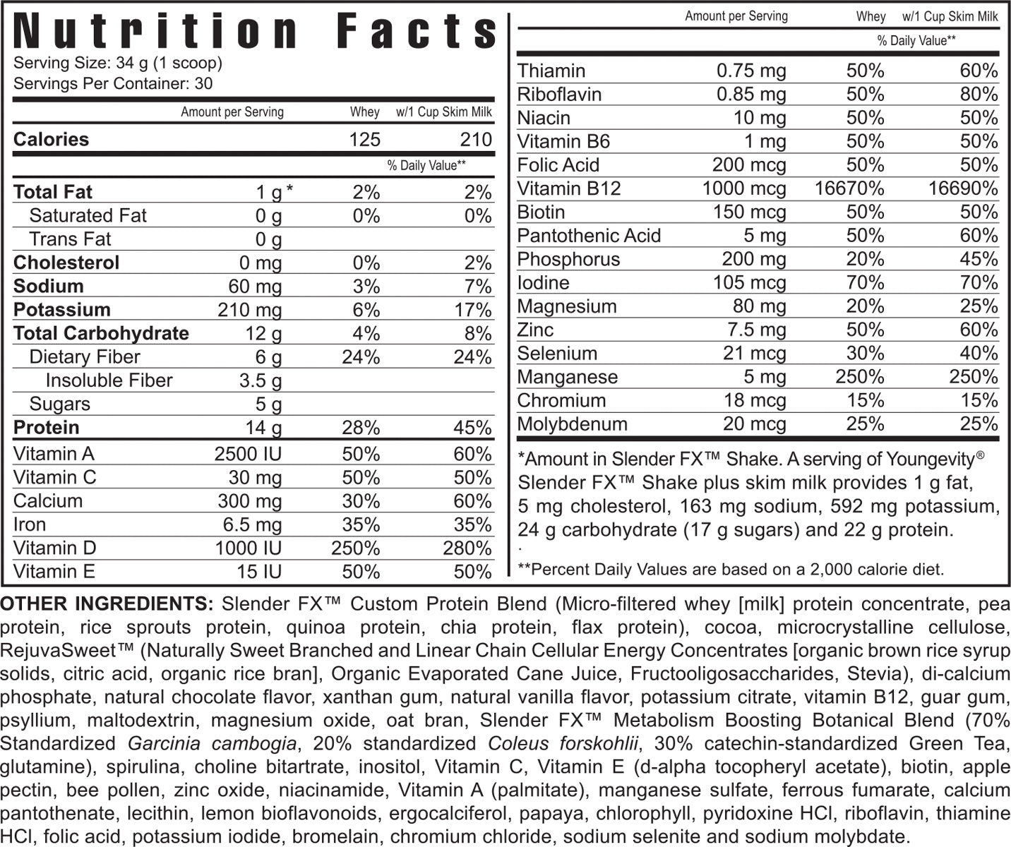 Slender Fx™ Meal Replacement Shake - Chocolate Fudge