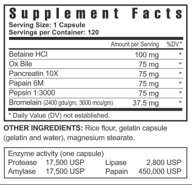 Ultimate Enzyme 120 Caps