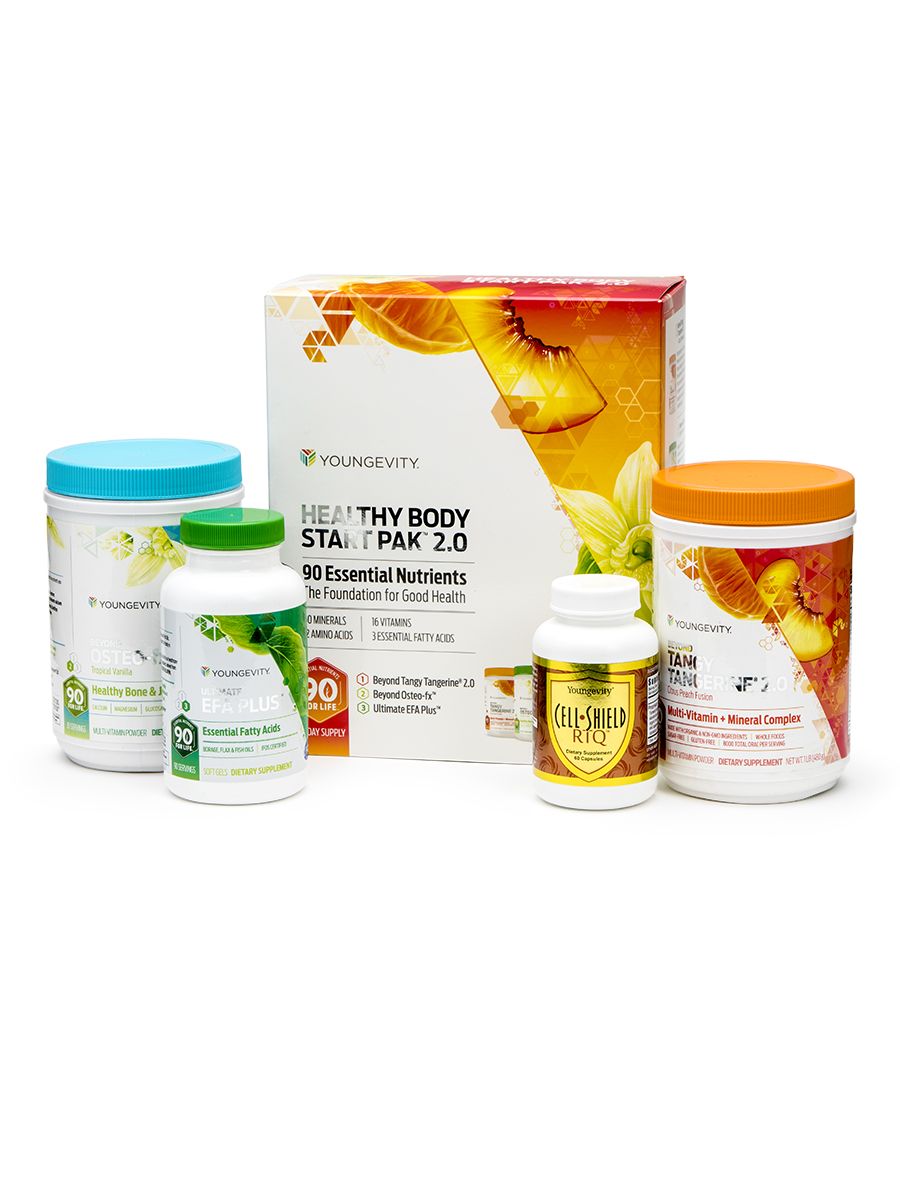 Broad spectrum foundation nutrition plus powerful antioxidants to support anti-aging. Each pack provides broad spectrum foundation nutrition and includes BTT 2.0 Citrus Peach Fusion - 450g canister (1); EFA PLUS - 90 soft gels (1); Beyond Osteo-fx powder - 357g canister (1); and Cell Shield RTQ - 60 capsules. 
